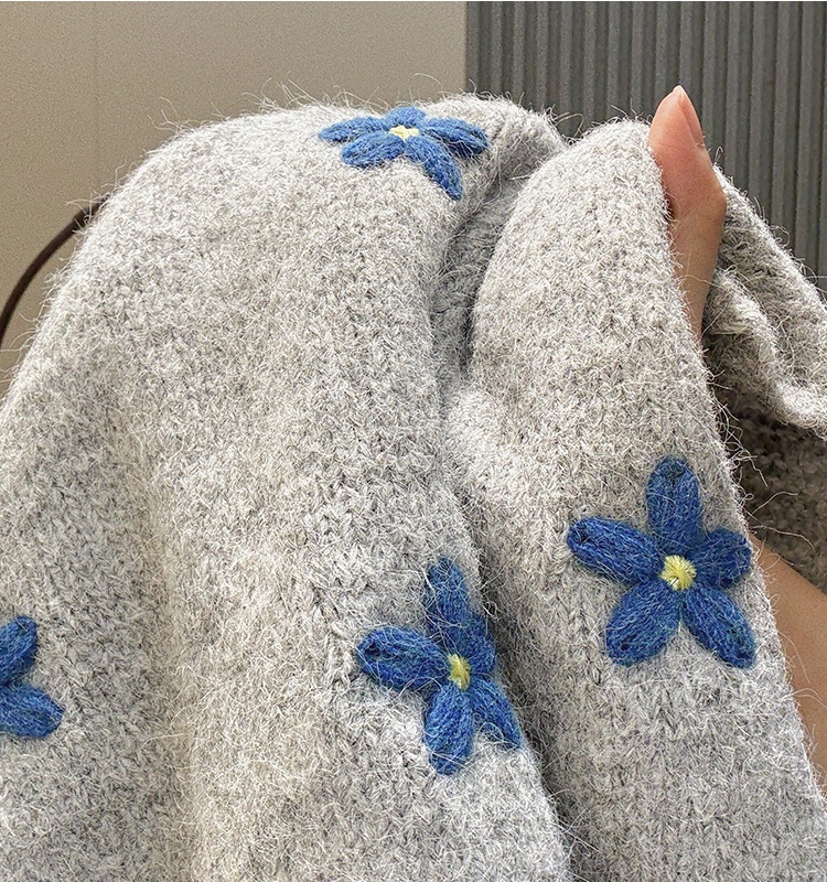 Crochet flowers waistcoat knitted tender vest for women