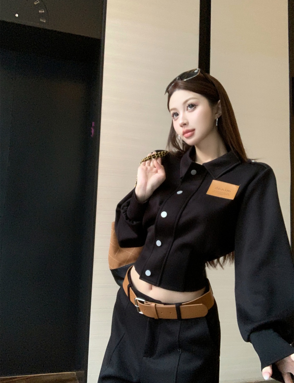 Fashion temperament wide leg pants loose jacket for women