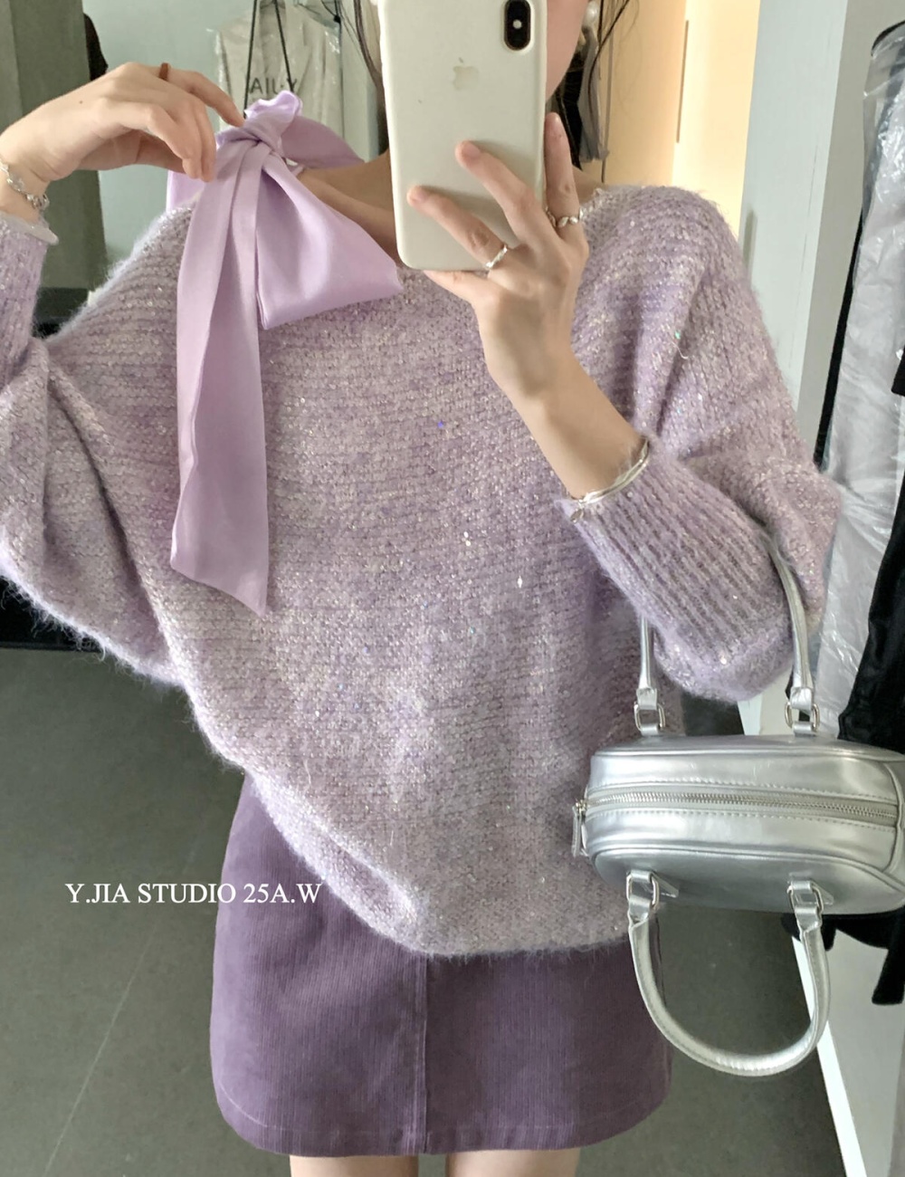 Liangsi Korean style maiden strapless frenum sweater