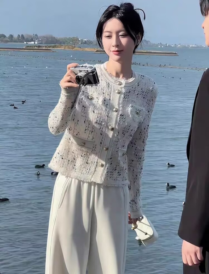 Temperament fashion coat short Western style tops for women