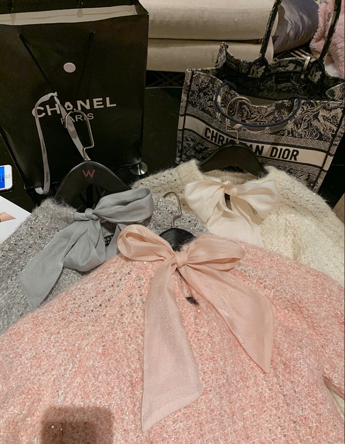 Loose France style long sweater for women