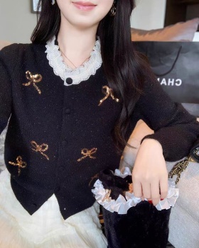Spring and autumn tops chanelstyle sweater for women