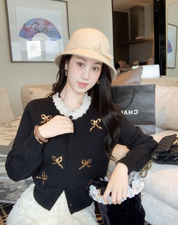 Spring and autumn tops chanelstyle sweater for women