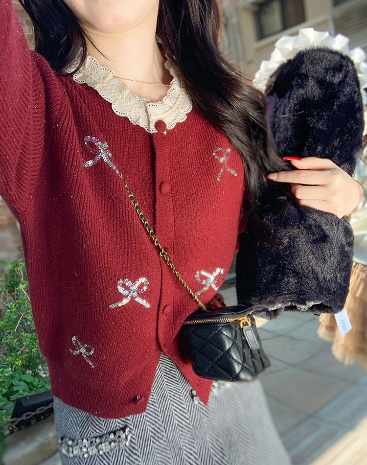 Spring and autumn tops chanelstyle sweater for women