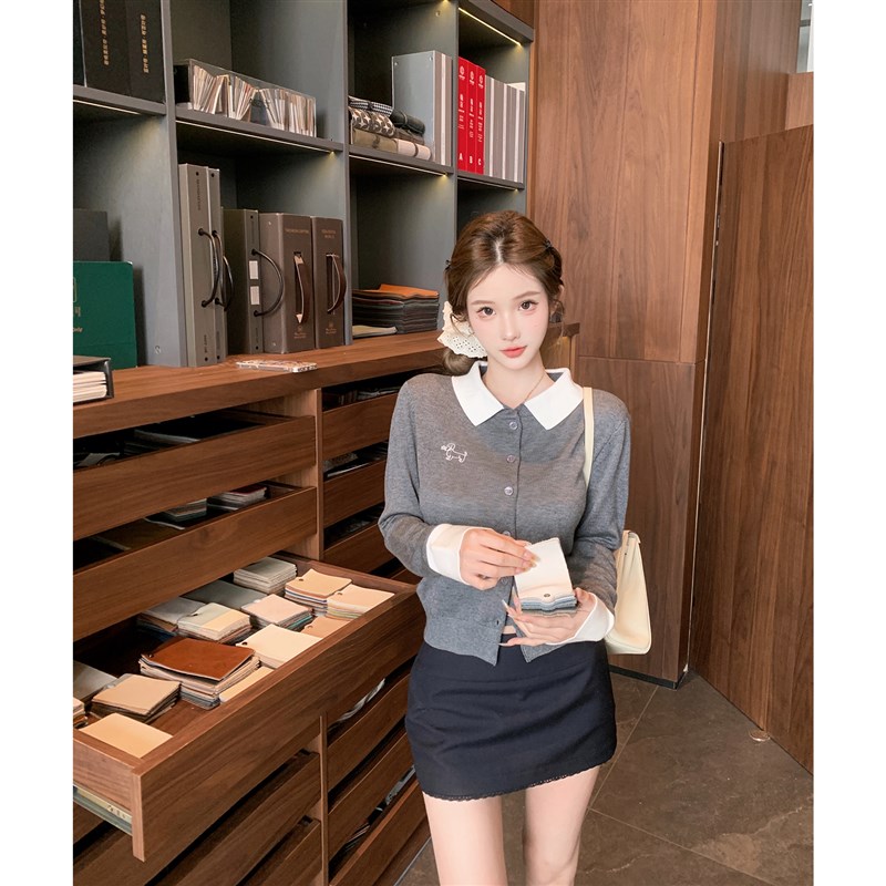 Outside the ride cardigan college style tops for women