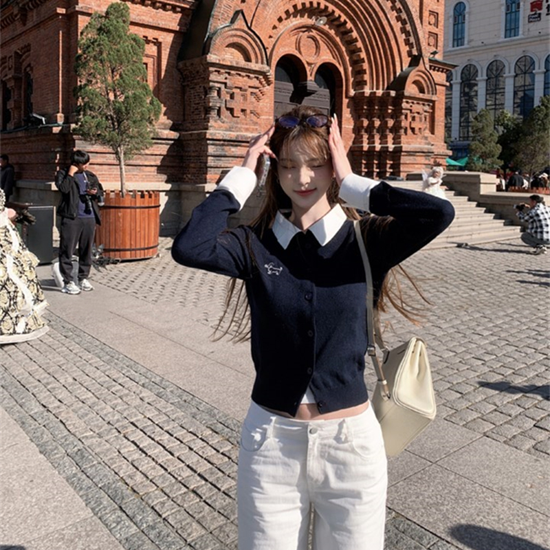 Outside the ride cardigan college style tops for women