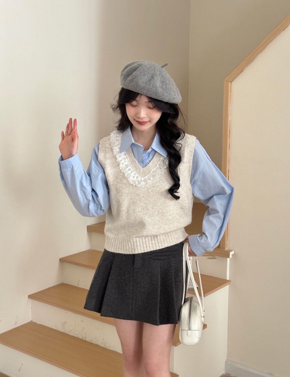 Short sleeveless tops autumn and winter vest for women