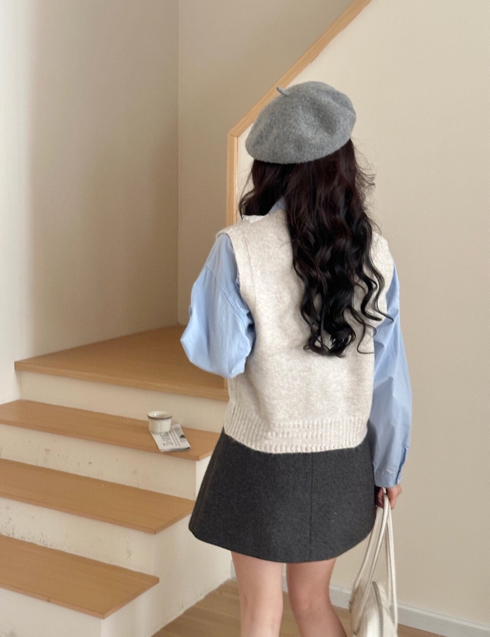Short sleeveless tops autumn and winter vest for women