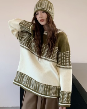 Korean style sweater loose hat for women