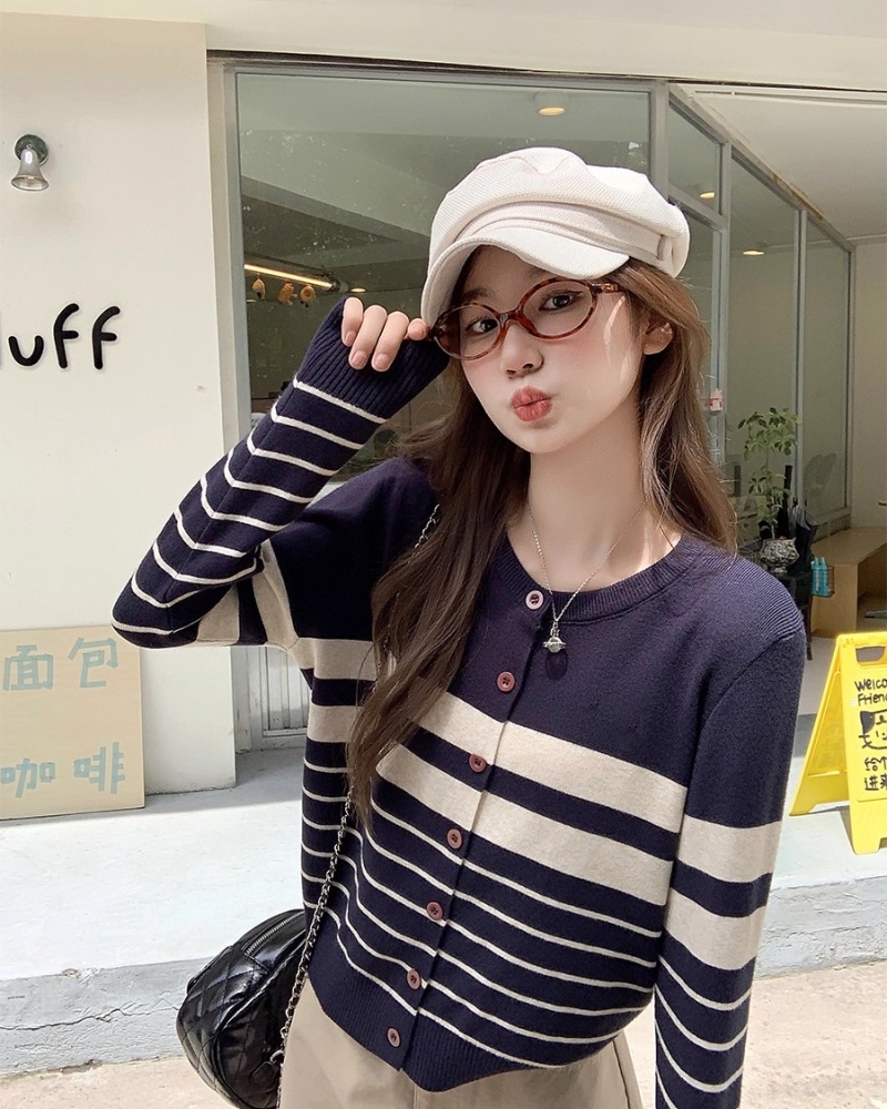 Lazy slim coat autumn and winter sweater for women