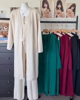 Wide leg pants 3pcs set for women