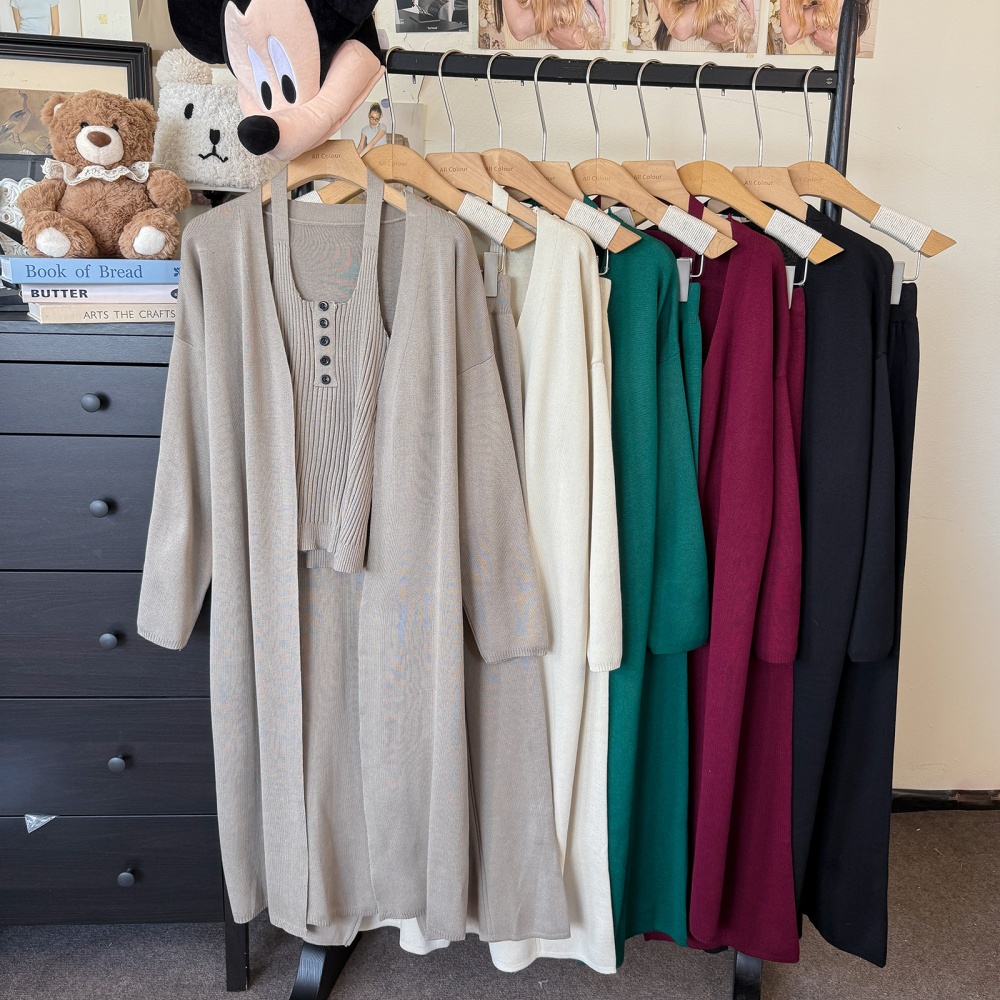 Wide leg pants 3pcs set for women