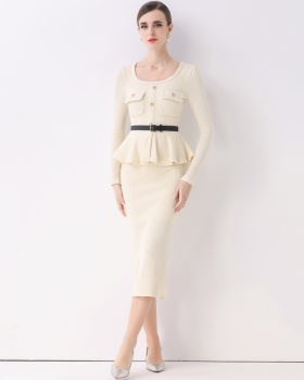 Temperament light luxury France style dress for women