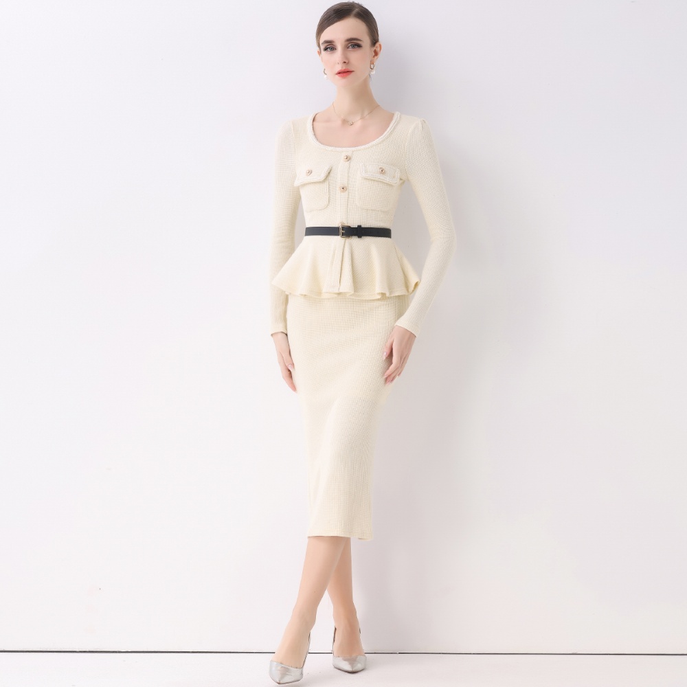 Temperament light luxury France style dress for women
