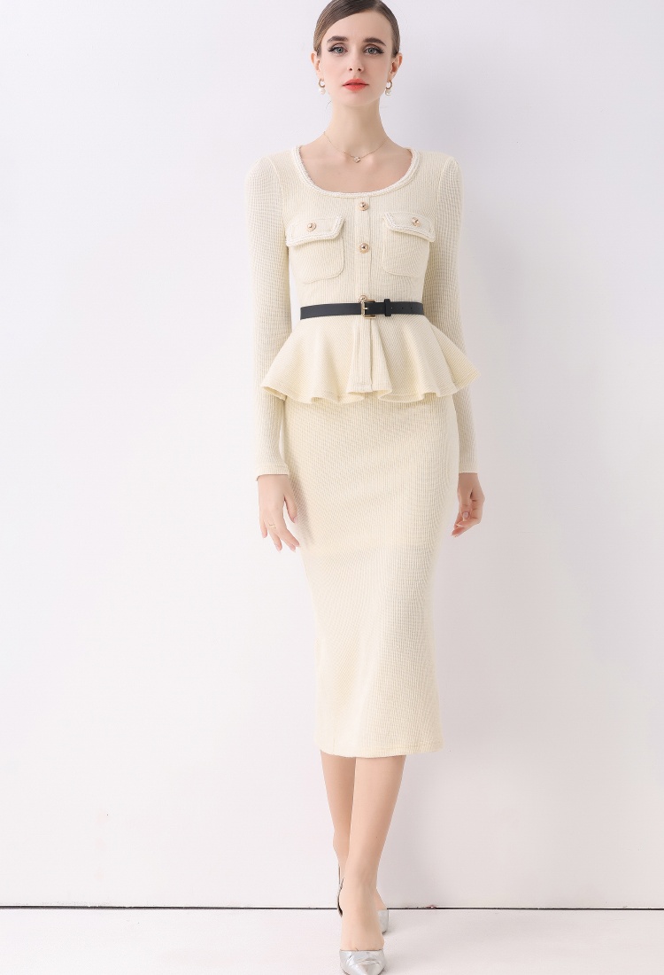 Temperament light luxury France style dress for women