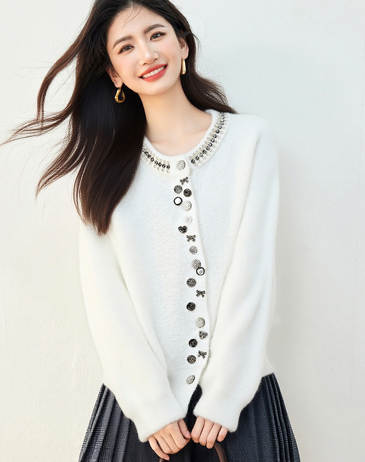Autumn and winter chanelstyle coat knitted cardigan
