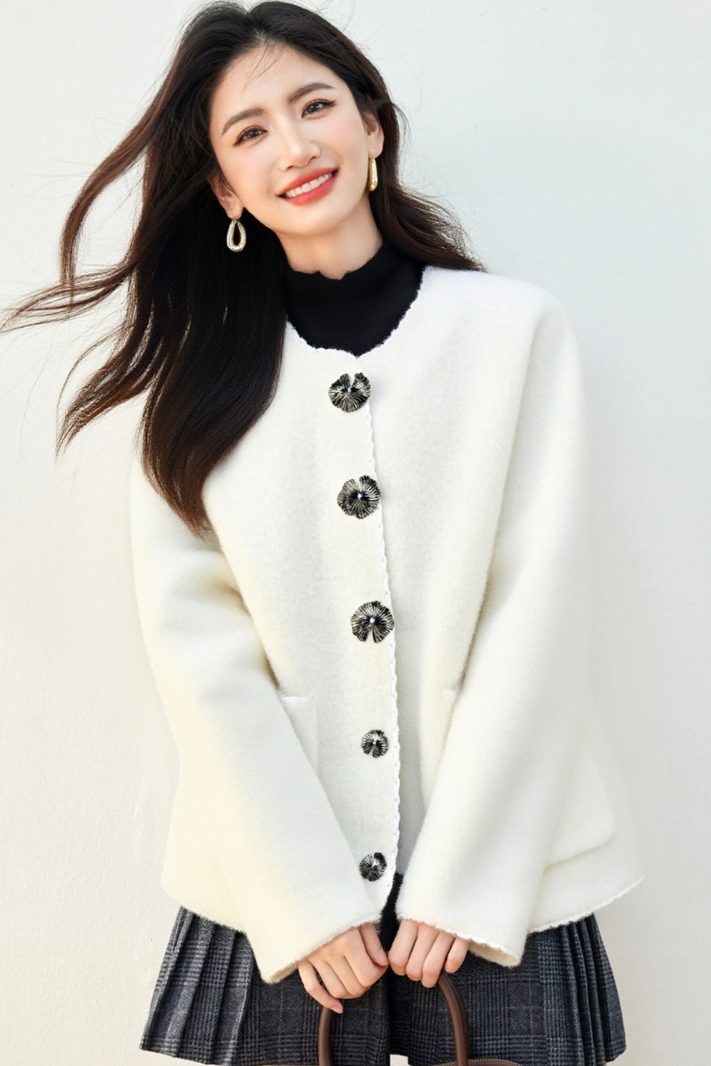 Autumn and winter chanelstyle sweater knitted tops