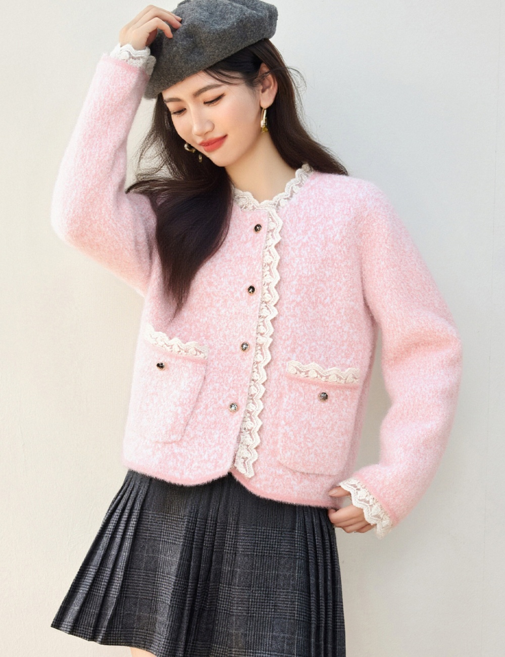 Autumn and winter cardigan loose coat for women