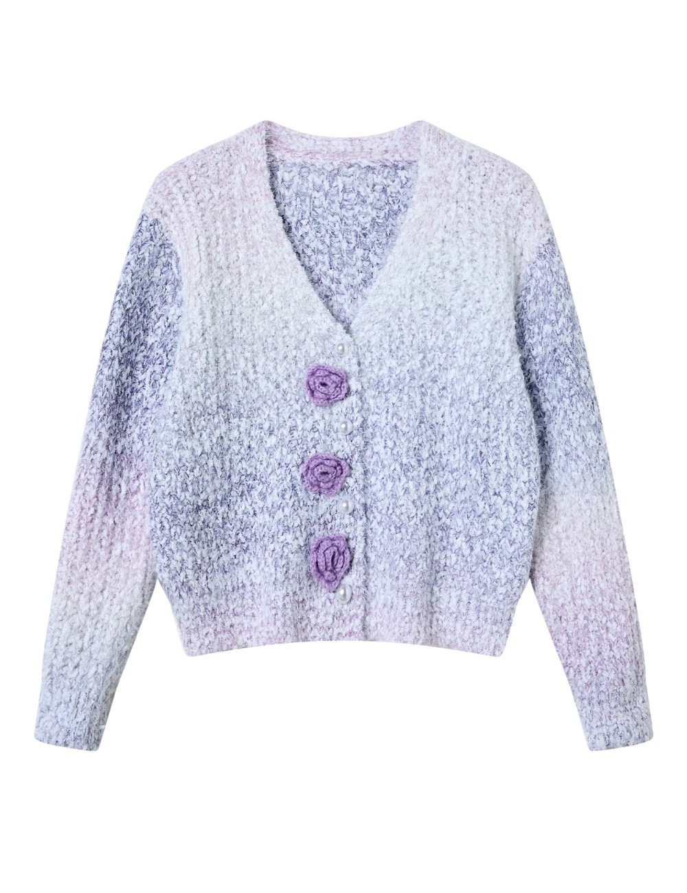 Gradient cardigan autumn and winter sweater for women