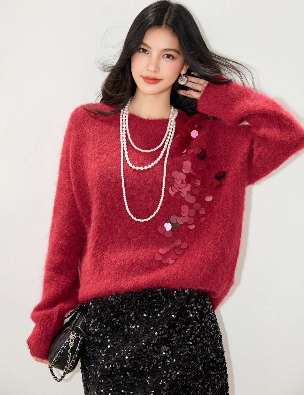 Tender lazy autumn symphony France style sweater