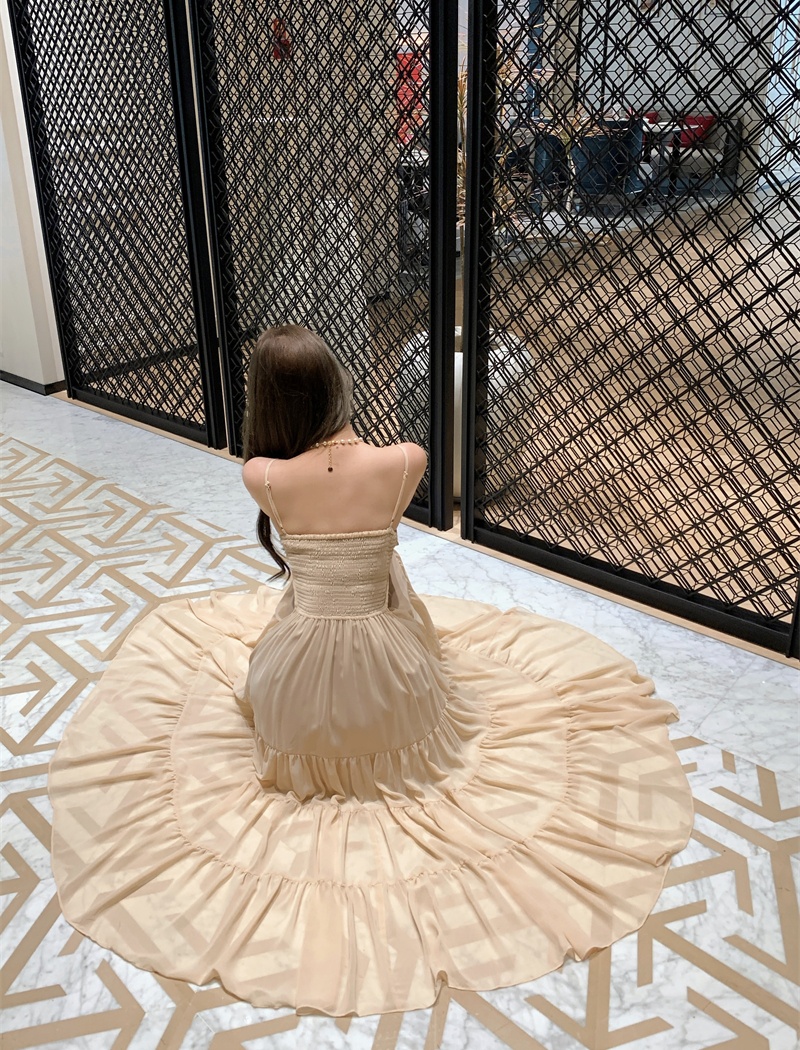 Diamond rhinestone long dress temperament dress