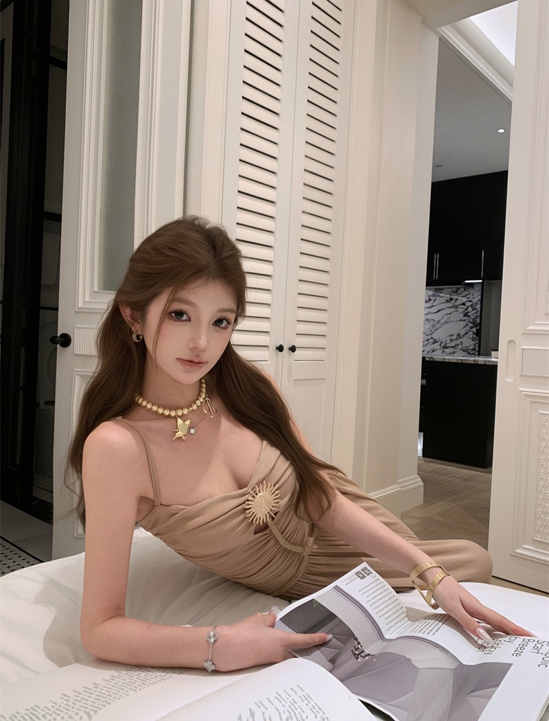 Temperament summer dress sling formal dress for women