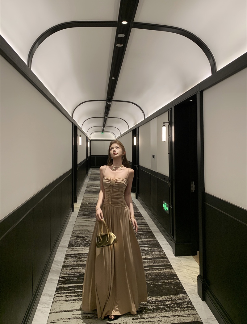 Temperament summer dress sling formal dress for women
