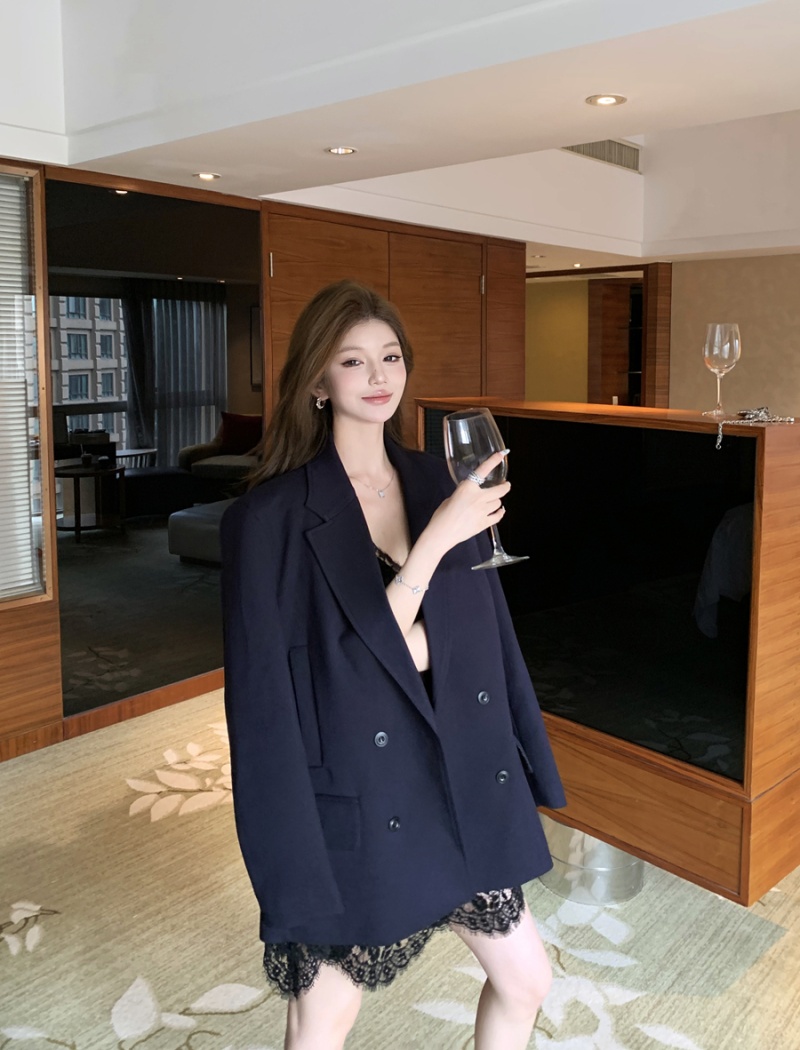 Retro fashion business suit handsome coat
