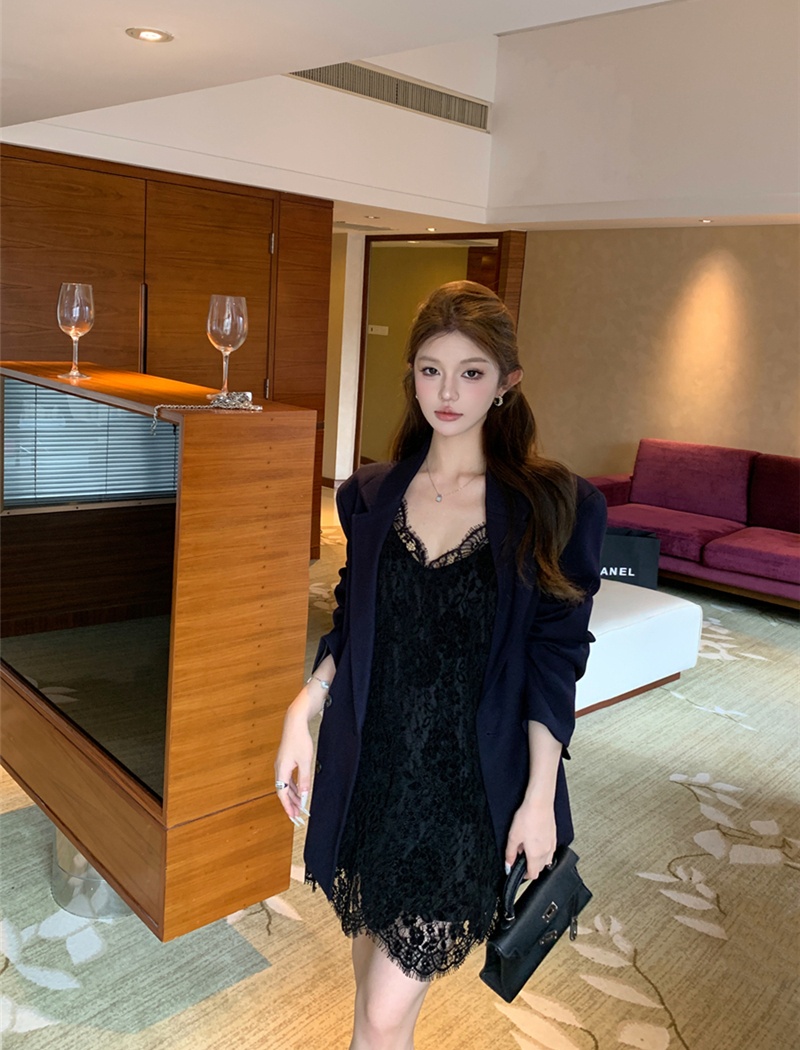Retro fashion business suit handsome coat
