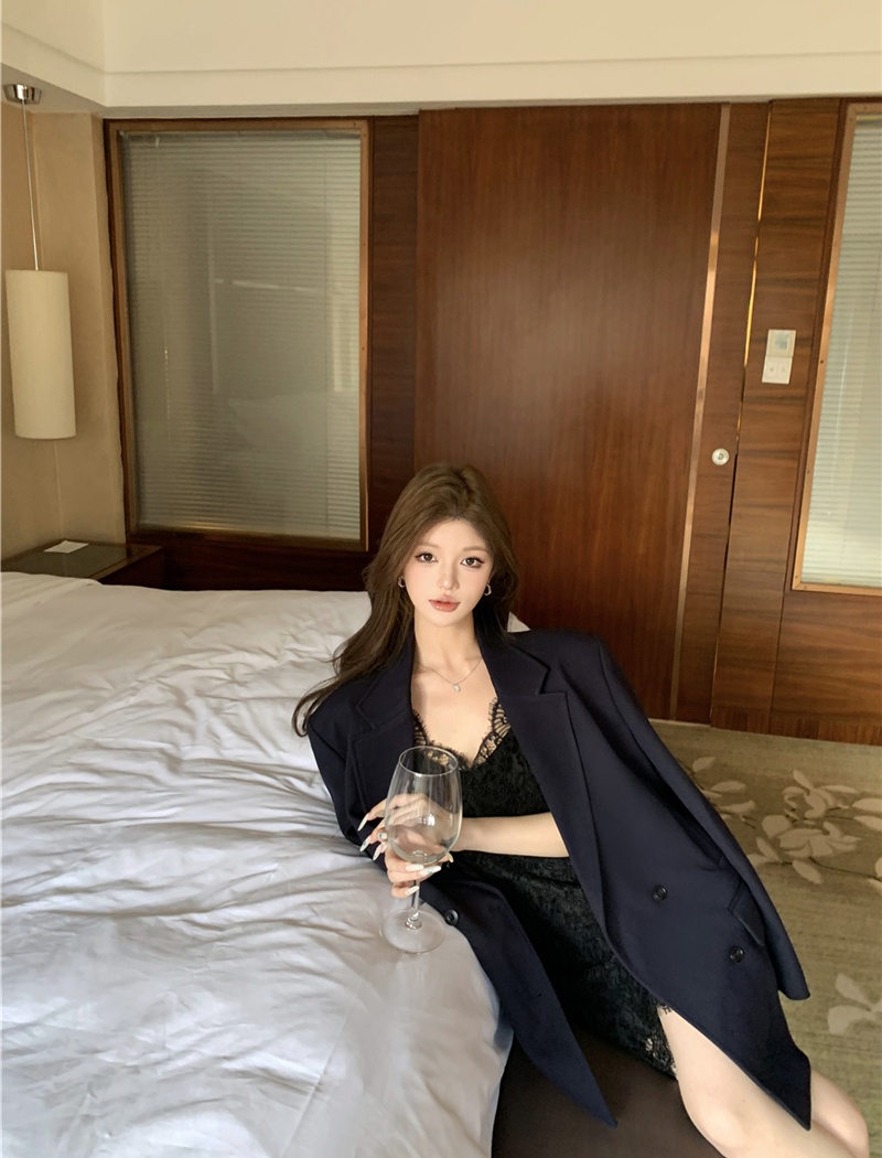 Retro fashion business suit handsome coat