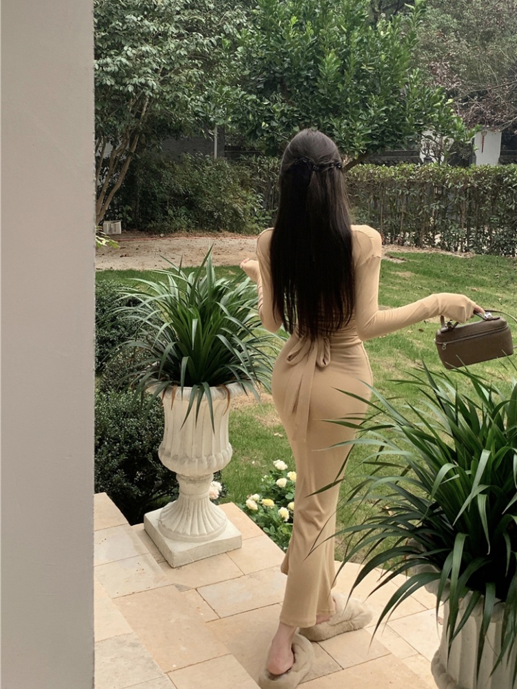Package hip mermaid frenum dress sexy retro long dress for women