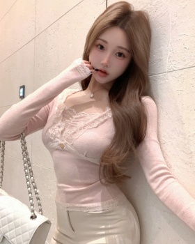Slim splice T-shirt enticement sexy tops