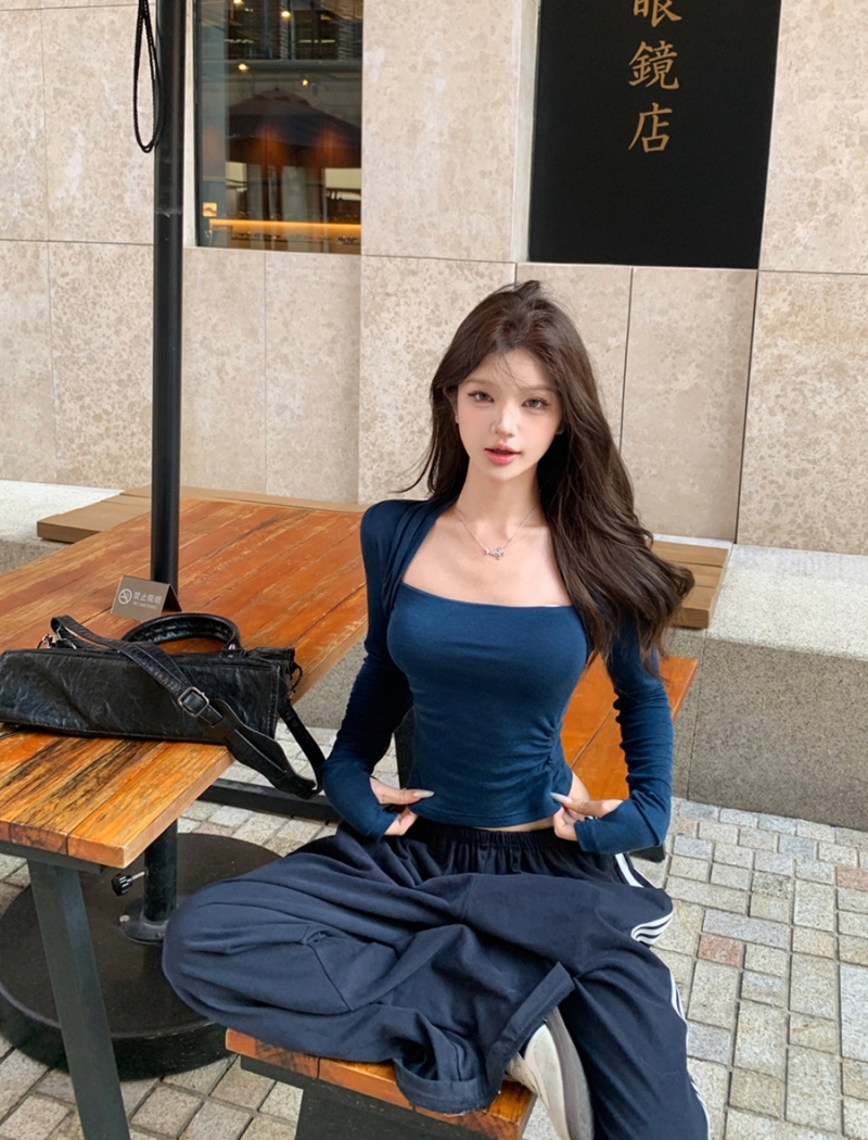 Autumn chouzhe T-shirt slim sexy tops for women