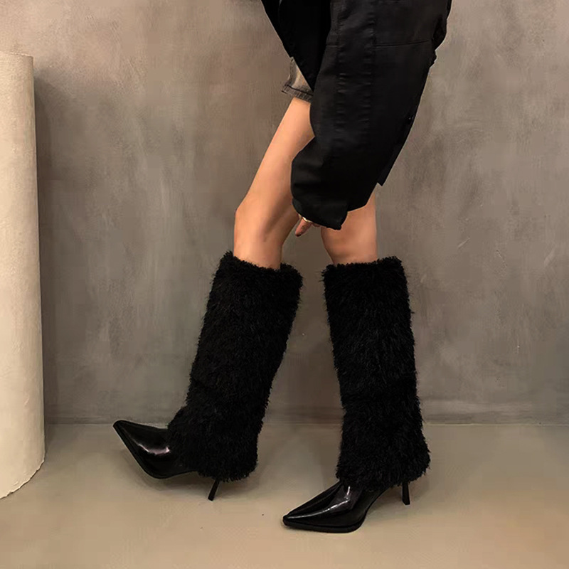 Pointed spicegirl spring European style boots for women