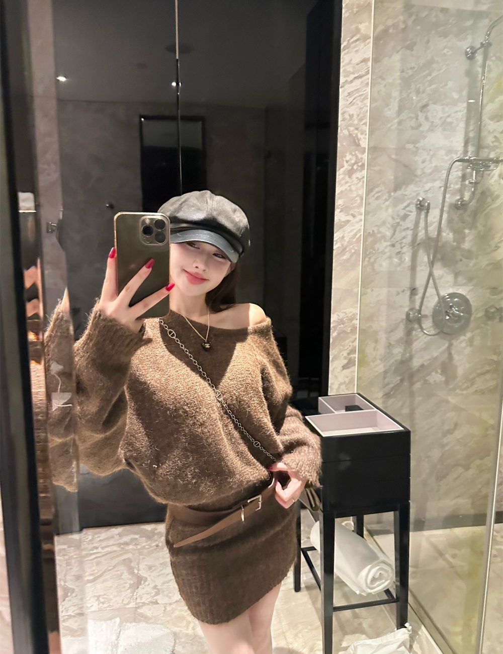 Temperament sexy slim dress spicegirl autumn and winter sweater