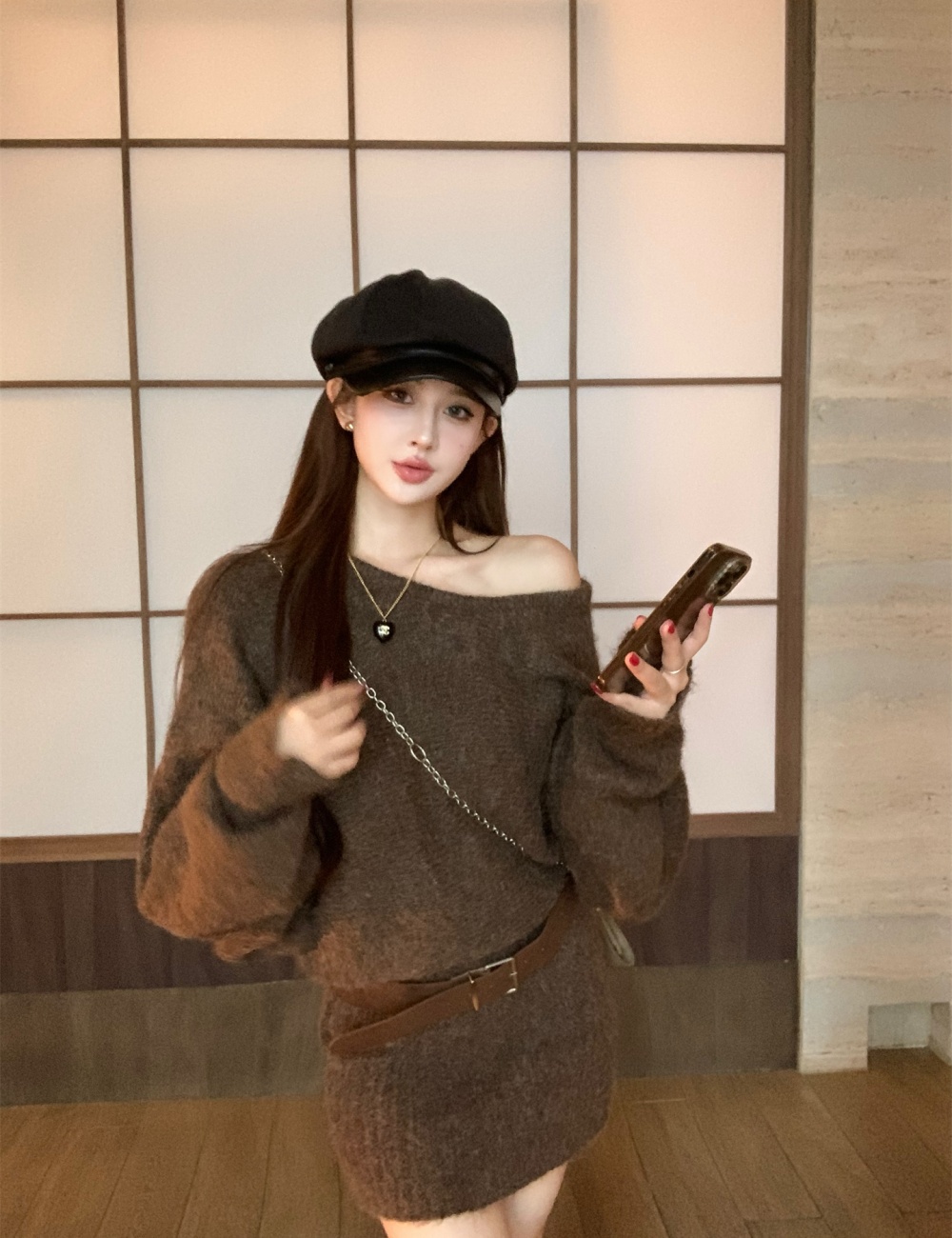 Temperament sexy slim dress spicegirl autumn and winter sweater
