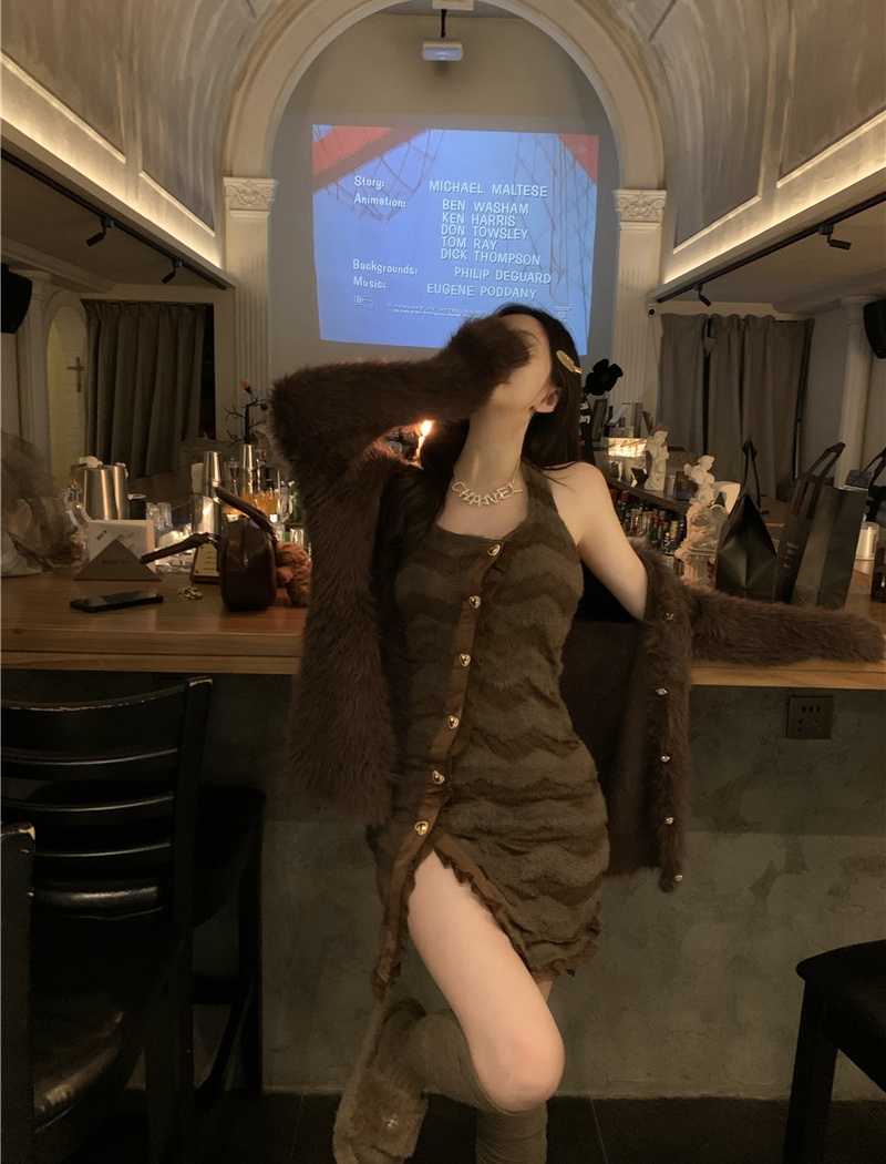 Spicegirl T-back coat 2pcs set for women