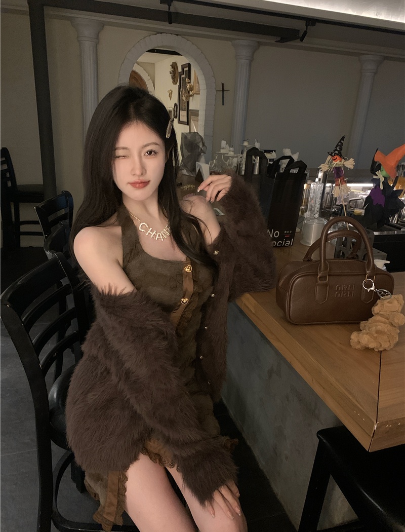 Spicegirl T-back coat 2pcs set for women