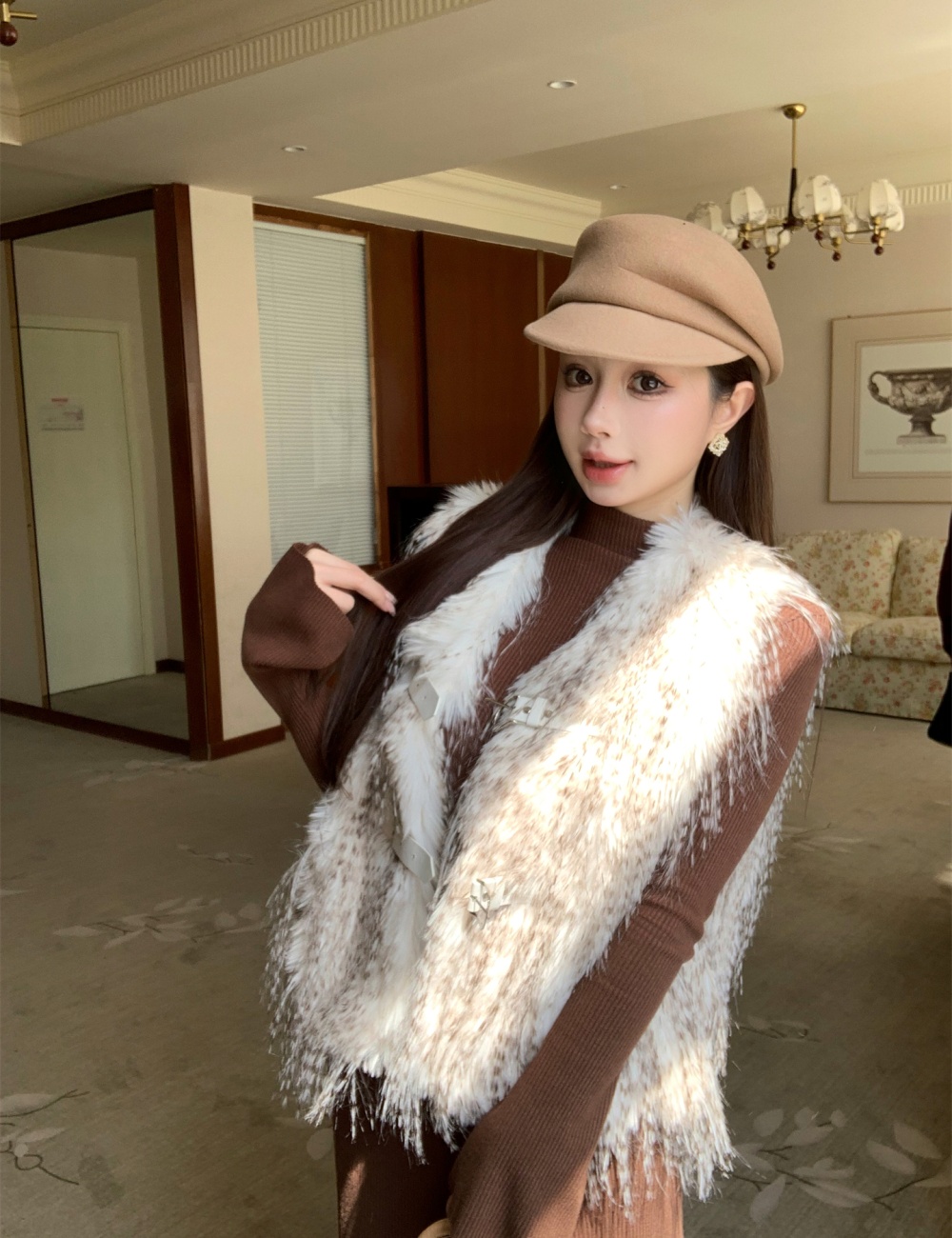 Autumn and winter coat elmo waistcoat
