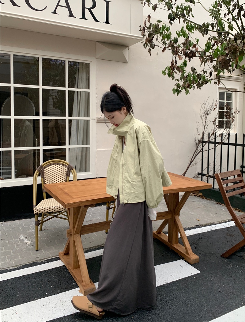 Long sleeve drawstring tops autumn and winter coat for women