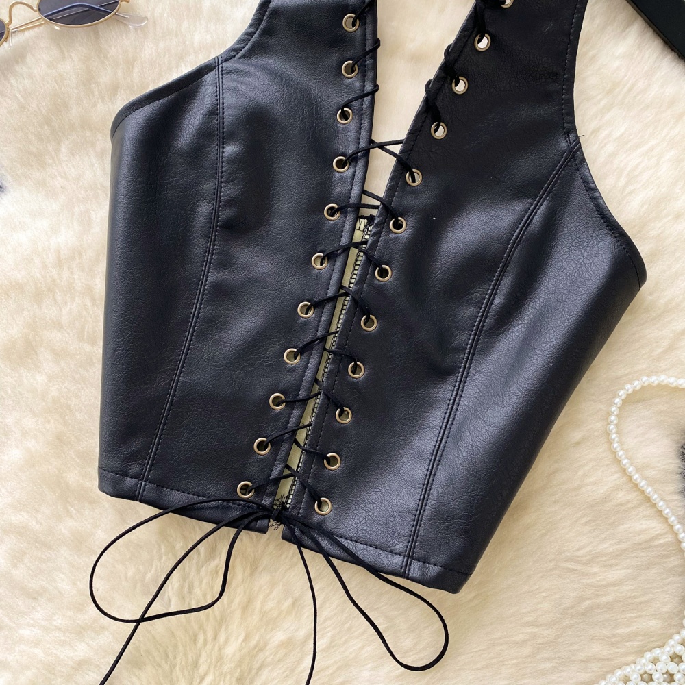 Autumn and winter spicegirl tops halter vest for women
