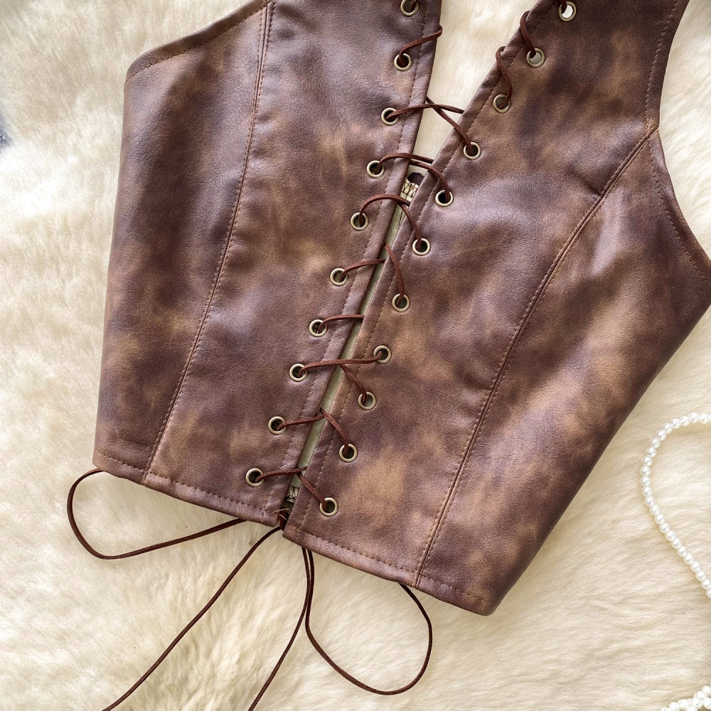 Autumn and winter spicegirl tops halter vest for women