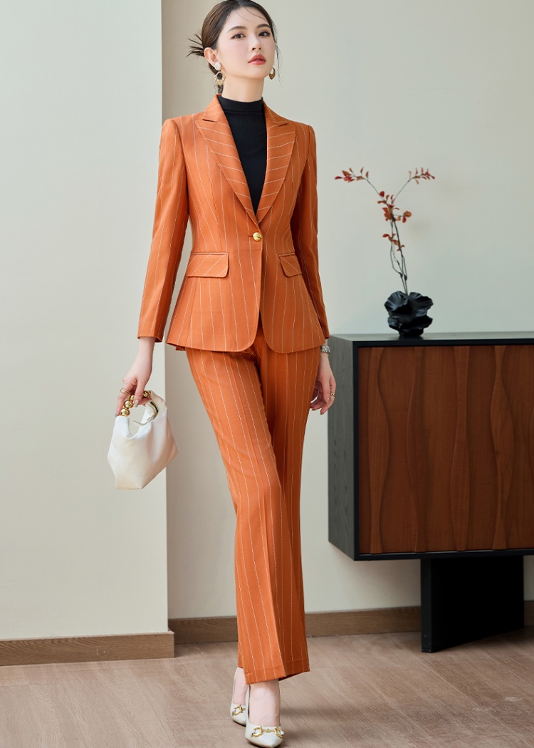 Profession business suit host suit pants a set for women