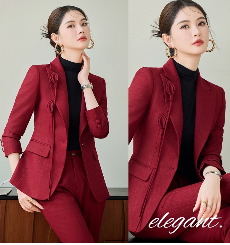 Profession suit pants host business suit 2pcs set