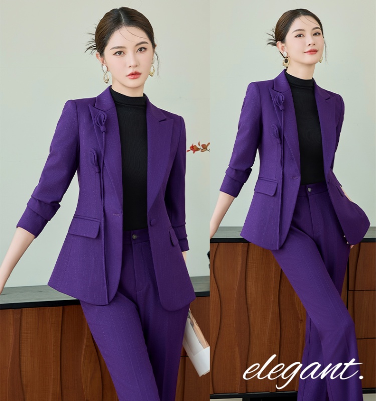 Profession suit pants host business suit 2pcs set