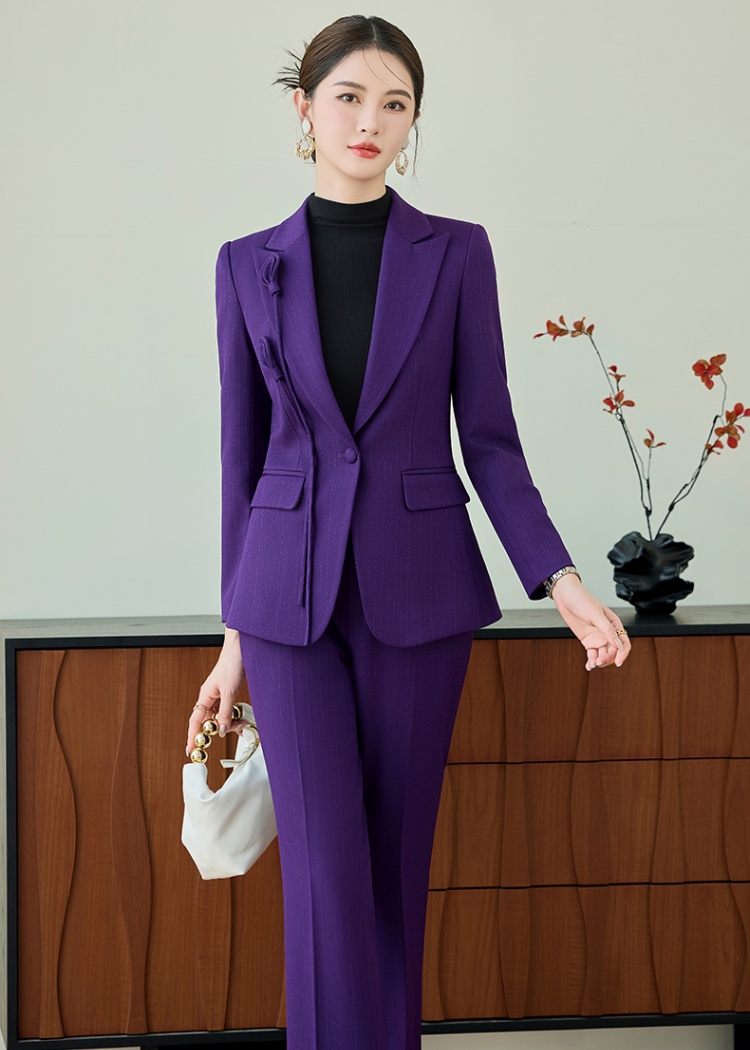 Profession suit pants host business suit 2pcs set