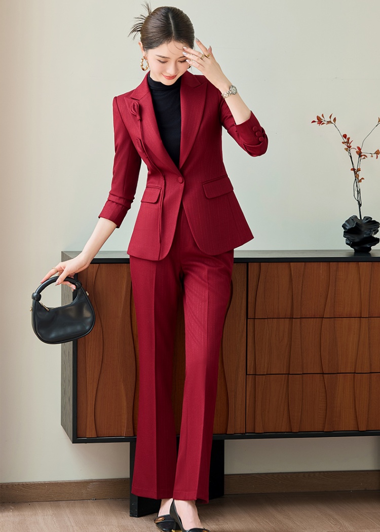 Profession suit pants host business suit 2pcs set