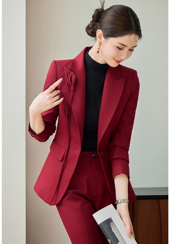 Profession suit pants host business suit 2pcs set