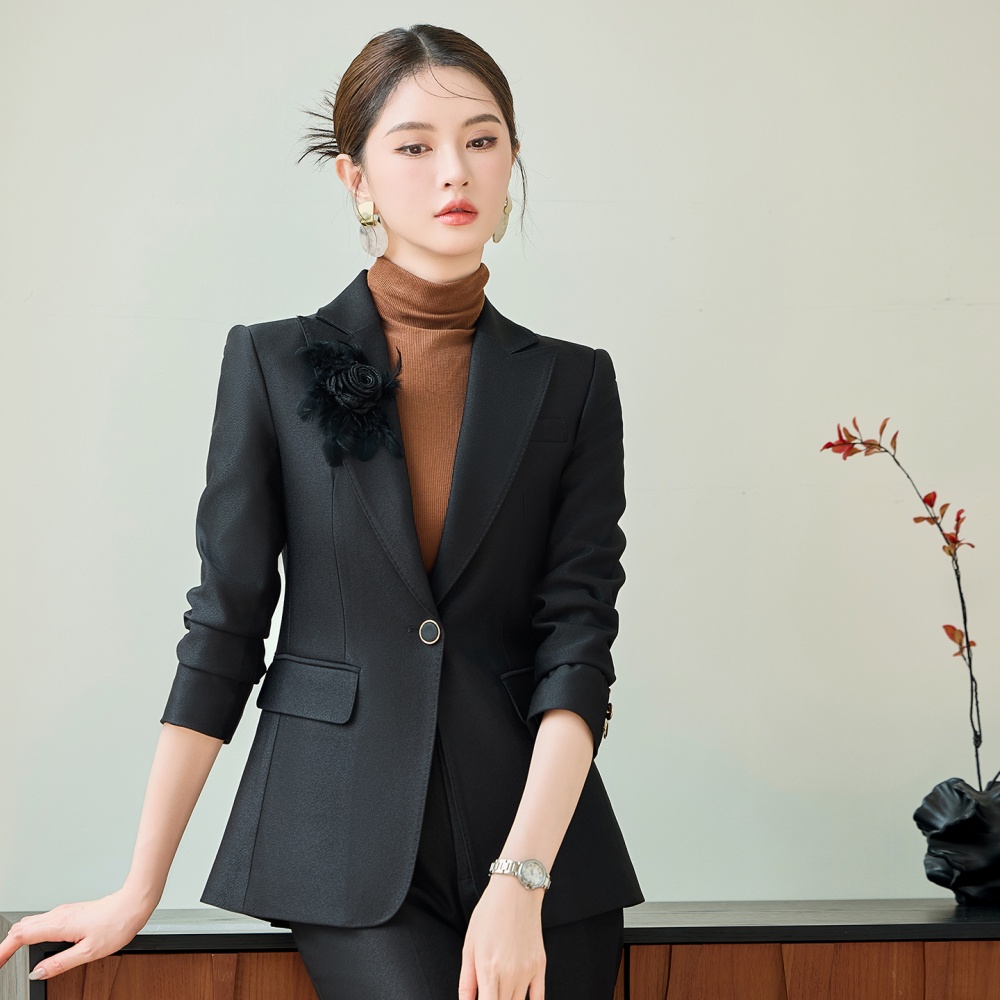 Slim host business suit profession coat for women