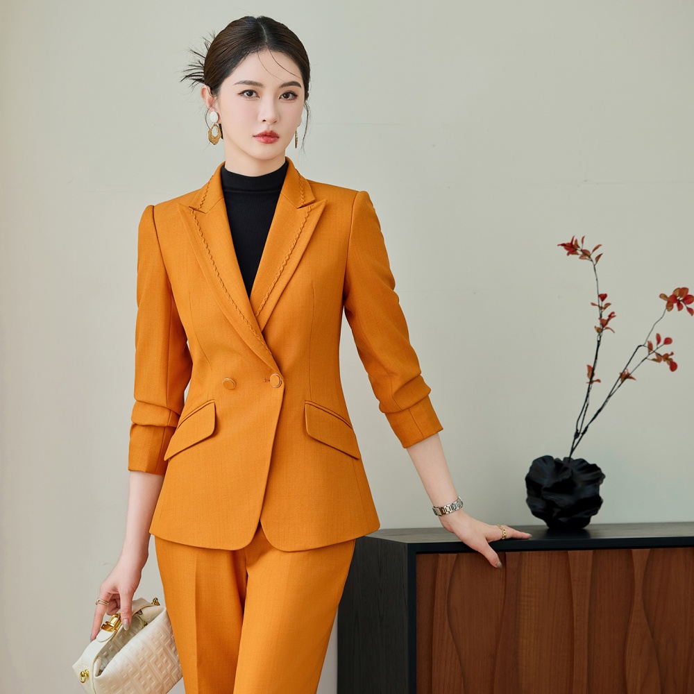Wedding slim coat host business suit for women
